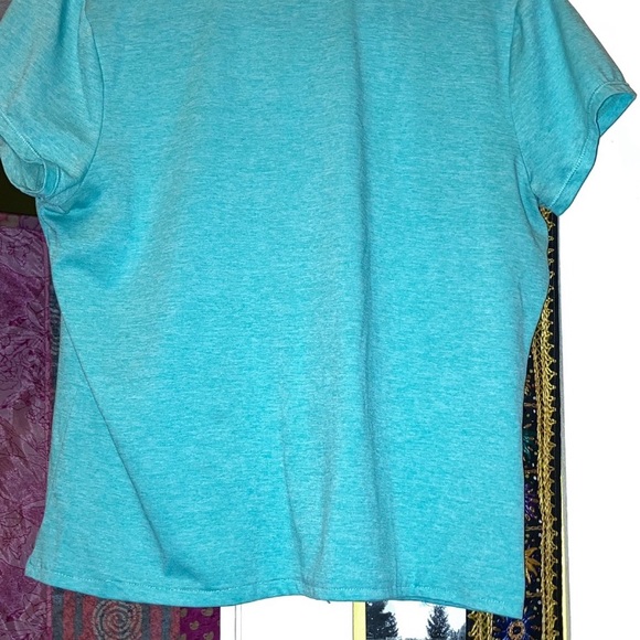 dri fit workout v neck t shirt - Picture 2 of 3
